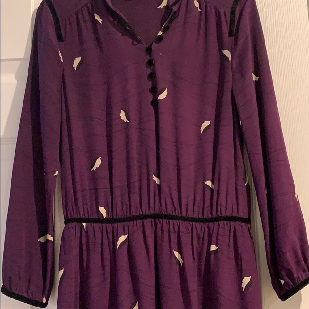 Juicy Couture 0 Feather plum dress - Picture 3 of 9